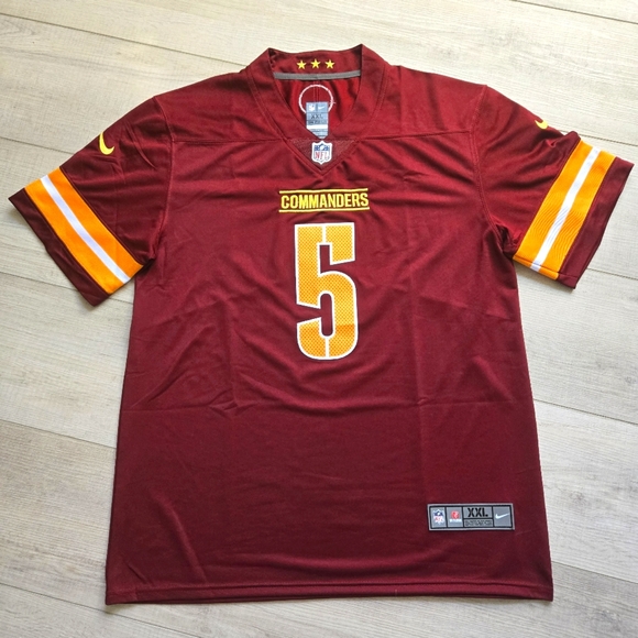 Jayden Daniels #5 Burgundy Red Stitched Football Jersey Men… - Picture 2 of 6